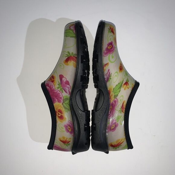 Sloggers Shoes Womens Size 10 Floral Garden Clogs Slip On Waterproof Made USA - Picture 7 of 10